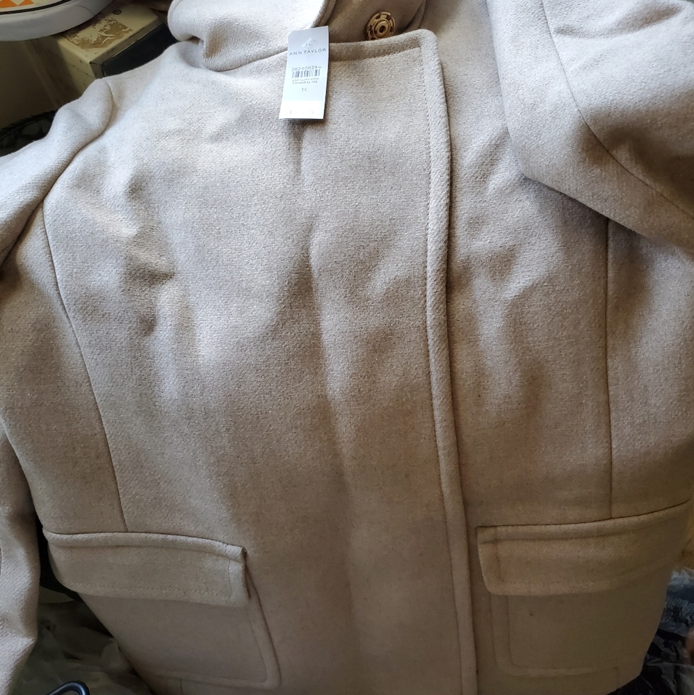 Brand new waste line cashmere coat